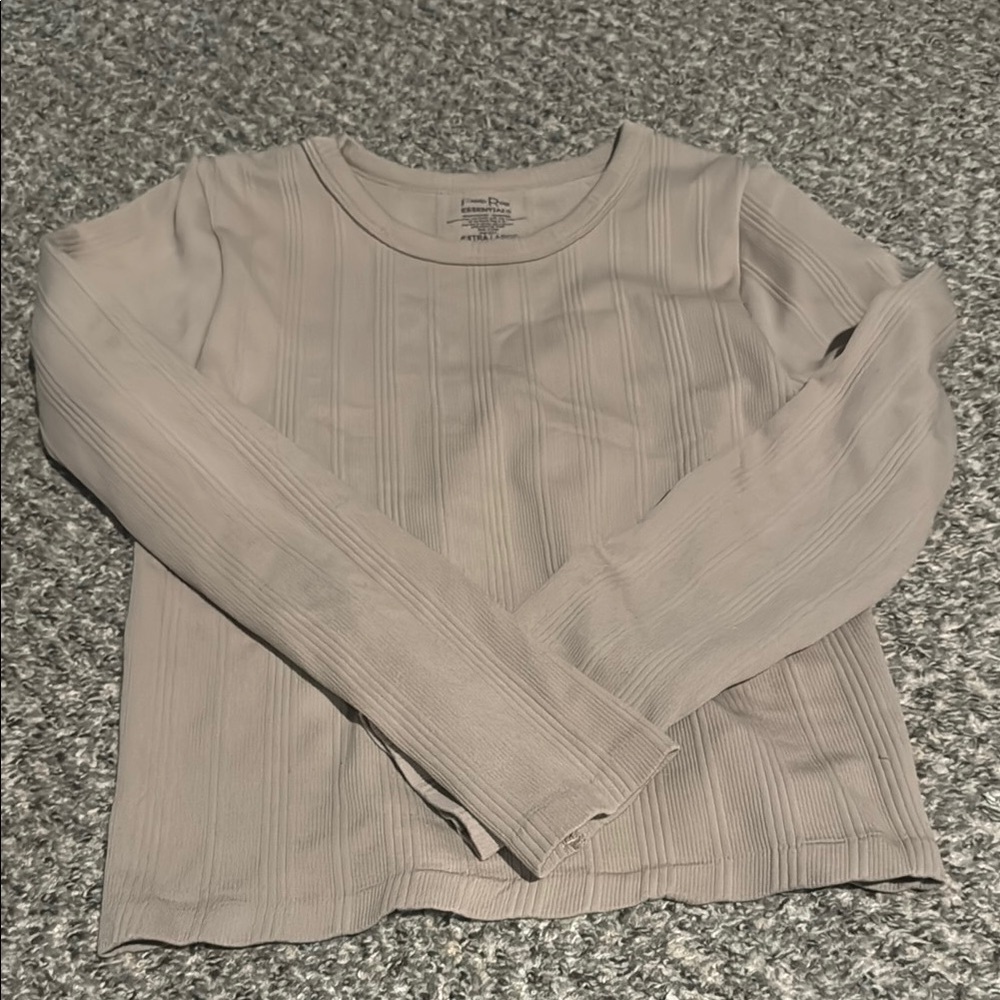 Long Sleeve Ribbed Top